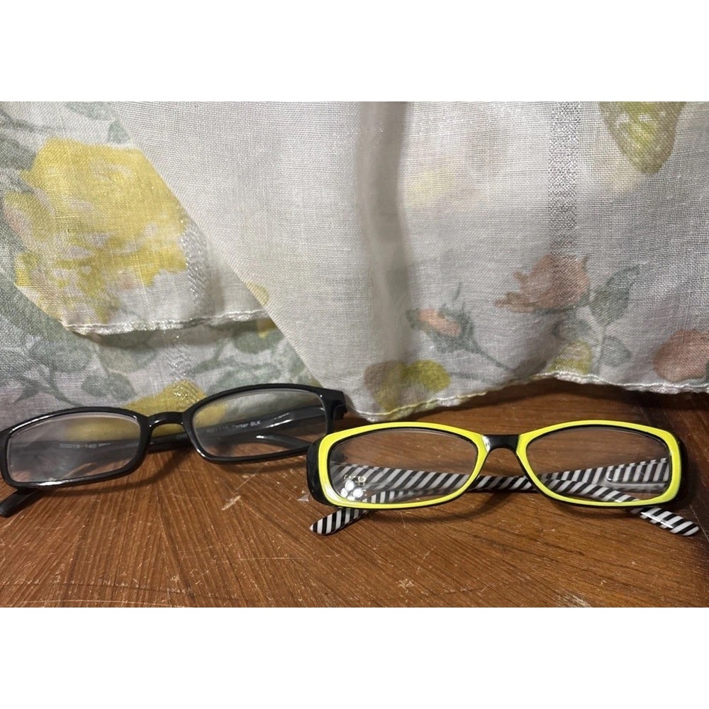 Unisex Square Reading Glasses‎ Plastic Frame Readers +2.50 (2 Pairs)